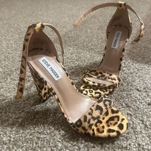 Steve Madden Cheetah Strap Heels